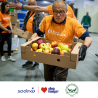 Stop Hunger et Sodexo lancent un partenariat européen avec la FEBA pour accroître les dons de surplus alimentaires